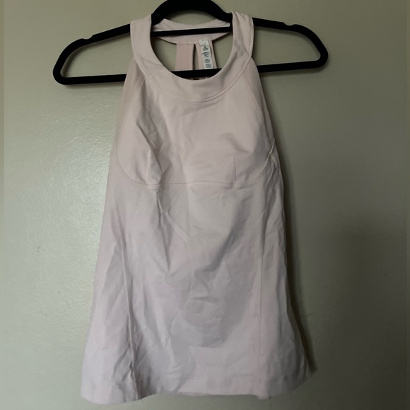 lululemon athletica Tops - Lululemon Athletica Light Pink Tank Top with Built in Bra